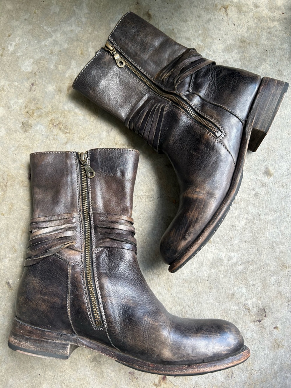 Bed Stu Leather Rampton Boots 10 - Picture 2 of 9